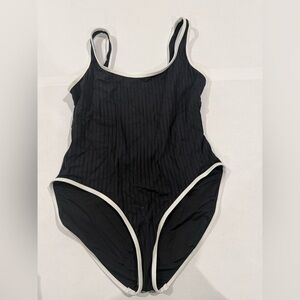 New! SOLID & STRIPED Black and White Womens Designer One piece    Size- XL